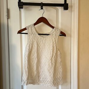 Merona Cream Textured Tank Top